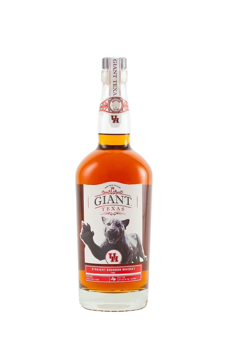 University of Houston 90 Proof Bourbon Whiskey - Giant Texas